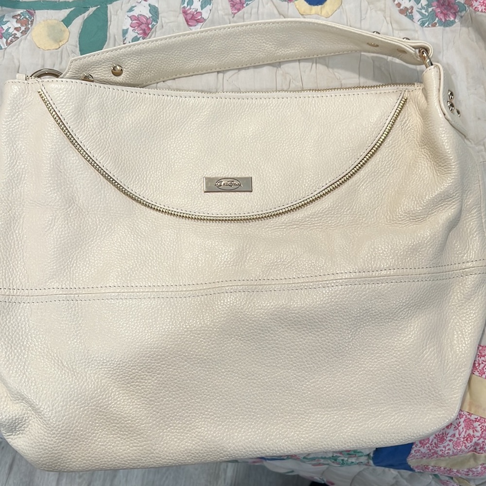 Onna Ehrlich Cream Leather Bag